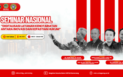 Magister Kenotariatan UNTAG Semarang Gelar Seminar Nasional tentang Digitalisasi Layanan Kenotariatan
