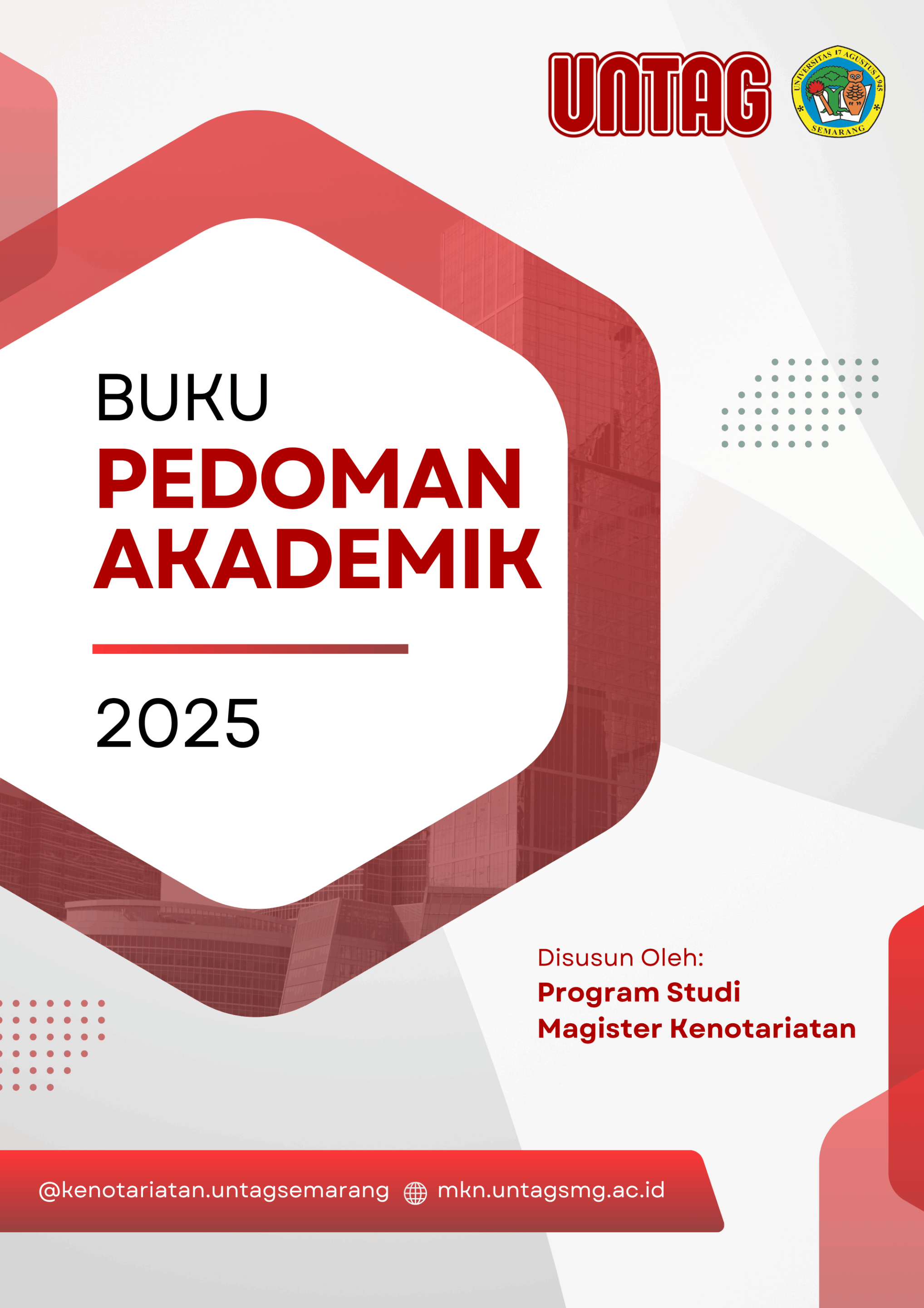 Cover Buku Pedoman Akademik Magister Kenotariatan UNTAG Semarang